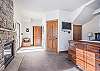 Master Bedroom-
King bed, flat screen TV, private fireplace, and en-suite bathroom.