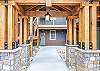 Front walkway to the building with stairway access to the second floor.