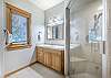 En-Suite Bathroom-
Located off the master bedroom and offers a glass steam shower!