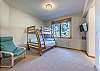 Third Bedroom-
Twin-over-full bunk bed, flat screen TV, and en-suite bathroom. 