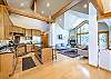 Kitchen-
Large space with full size appliances. 