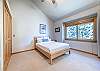 Second Bedroom-
Queen bed, closet space, and flat screen TV.