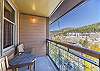 Private Balcony-
Accessed through the living area with beautiful mountain views as well as seating.