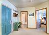 Entry-
Entry opens up to the open floor plan with the master bedroom and hall bathroom on the left. 