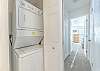 Washer and dryer closet located between the 2 bedrooms. 
**Please note that guests provide soap, softener, dryer sheets, etc.