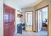 Entry-
Bedroom and bathroom are both located on the left upon entering the unit.