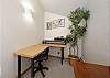 Working nook with desk located inside the top-floor master bedroom. 