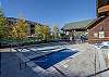 Outdoor pool and hot tub.