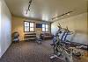 Fitness room located inside the clubhouse.