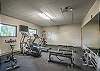 Fitness room at the recreation center at High Country Haus.