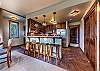 Kitchen Island with seating for 4.