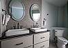 Master bath his and her sinks