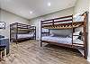 Lower level 5th bedroom w/2 sets of full over full bunks