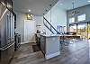 Beautiful kitchen with stainless appliances. 