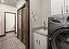 Full size washer and dryer located just across from the main level powder room. 
**Detergents, dryer sheets etc provided by guests.