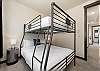 2nd bedroom (upper floor) with bunk bed (full on top of queen)