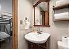 Vanity area in the en-suite bathroom of the secondary bedroom. 