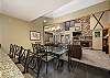 Located conveniently between the living area and kitchen with seating for 6 guests.