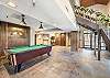 Lobby area (not manned) with pool table