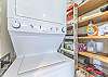 Washer and dryer located in the kitchen for your convenience. 
**Please note that guests provide laundry soap, dryer sheets, etc.