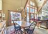 Dining Area-
Large wood table with seating for 7.