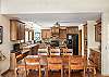 Dining area w/sating for 8 people
