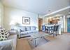 Living Area-
Offers a queen size sofa sleeper. Located next to the dining area.