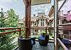 Fabulous deck off main living area with built in Gas BBQ & peak a boo views