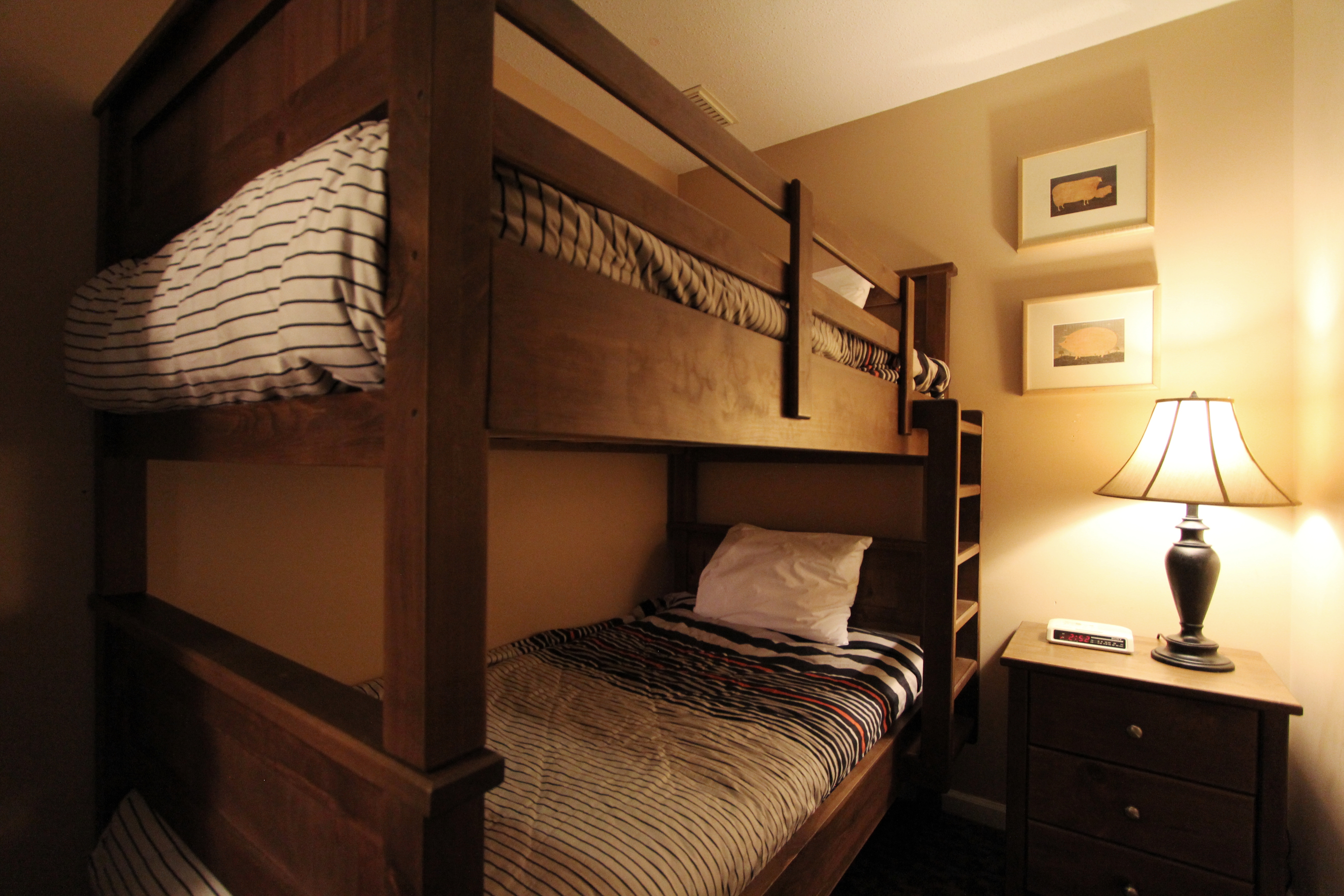 Den with bunks