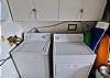 The townhouse has its own washer and dryer for guests.