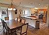 Recently remodeled kitchen and dining room area. The dining room will easily seat all of the guests and the kitchen is fully equipped. 