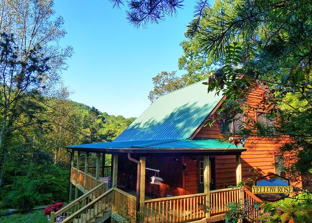 Bryson City Nc United States Jenny S Cabin Yellow Rose Real