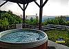 Private hot tub with a view