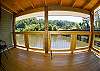 Back porch with view of river. 