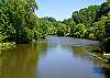 Picture of River running directly behind cabin.