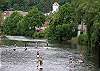 Paddle Boarding on the river. 