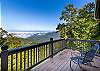 Open deck with seating to enjoy the beautiful mountain view. 