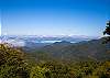 Mountain view from the cabin. 