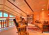 Upstairs loft sitting and reading nook. 