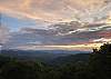 Gorgeous mountain view from cabin.