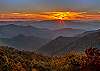 Gorgeous mountain view from cabin.