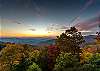 Gorgeous mountain view with beautiful fall foliage. 