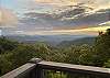 Gorgeous mountain view from cabin.