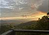 Gorgeous mountain view from cabin.