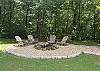 Fire pit and sitting area. 