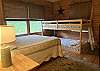 Secondary bedroom with queen bed and 2 twins (bunk bed)