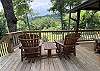 View from one of the front deck sitting areas.