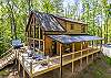 Deck with Hot Tub and Seating 