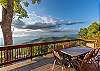 View of mountains from upper deck