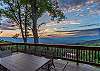 View of mountains from upper deck